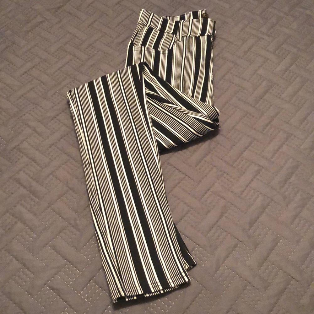 Slim Fitting Striped Pants
